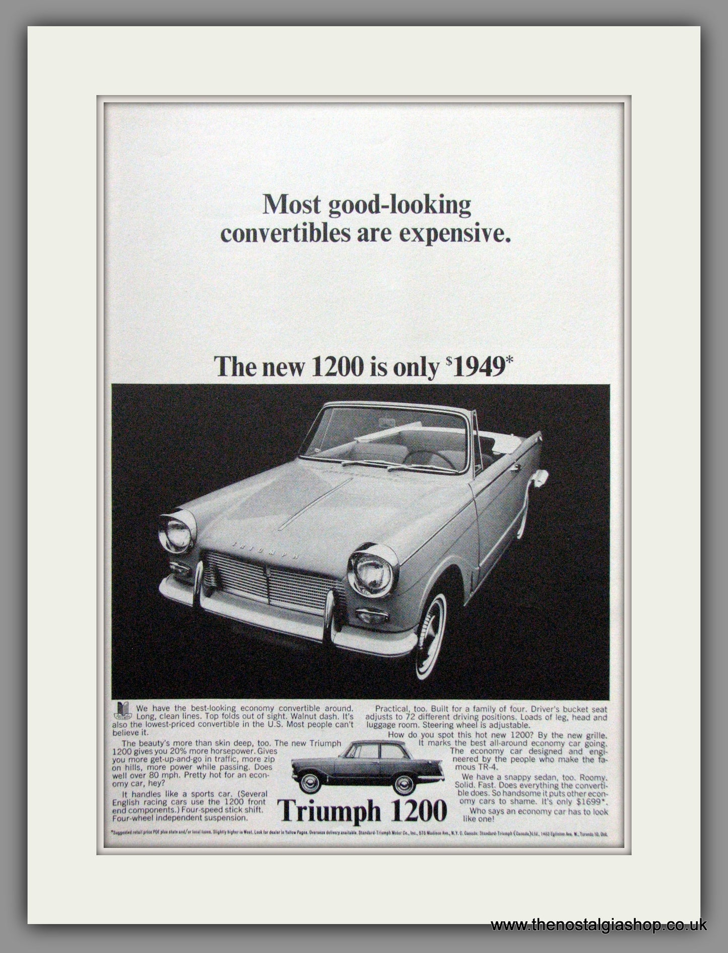 Triumph 1200 1965 Original American Advert (ref AD52061)