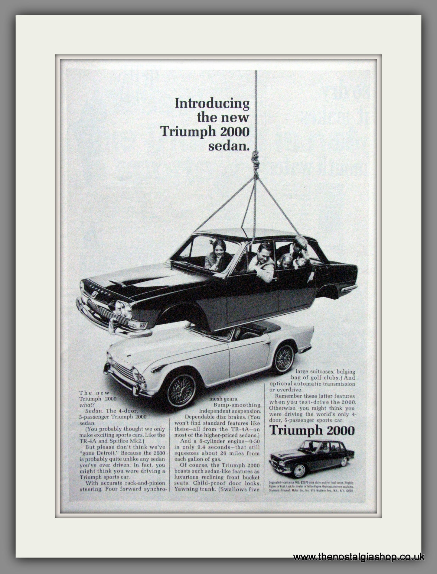 Triumph 2000 Sedan 1966 Original American Advert (ref AD52067)