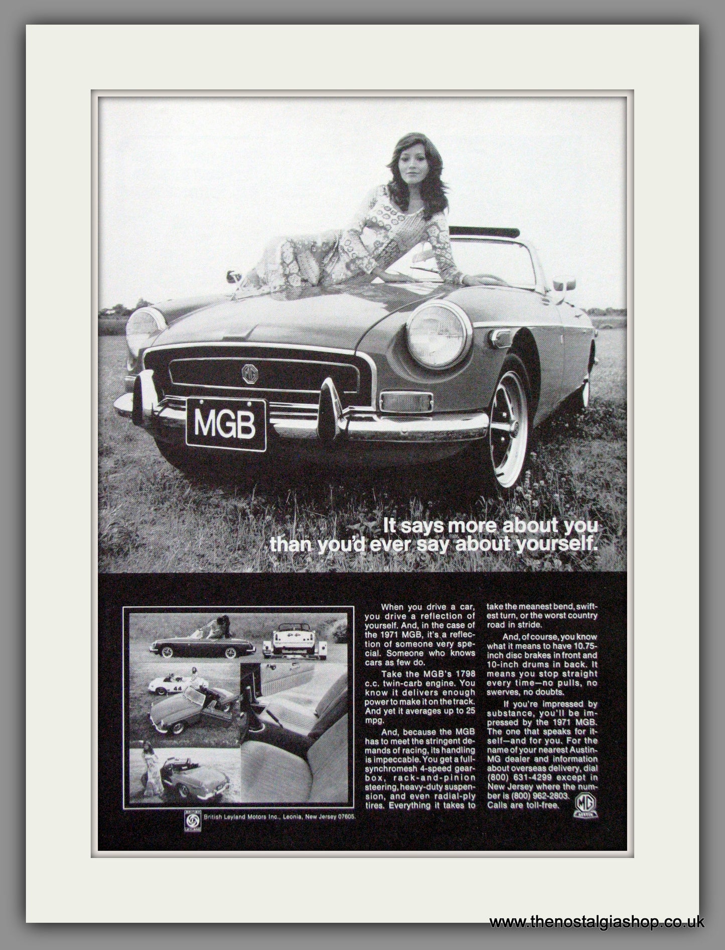 MGB. 1971 Original American Advert (ref AD52091)