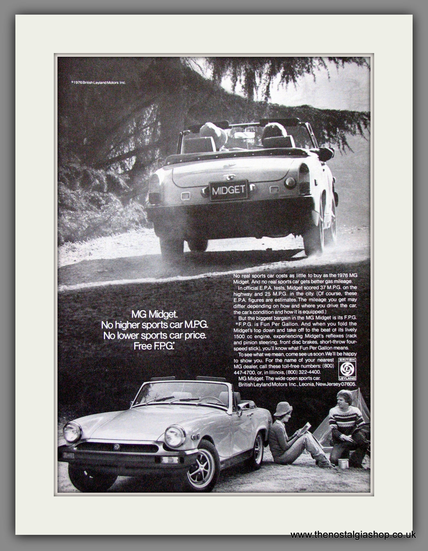 MG Midget. 1976 Original American Advert (ref AD52094)