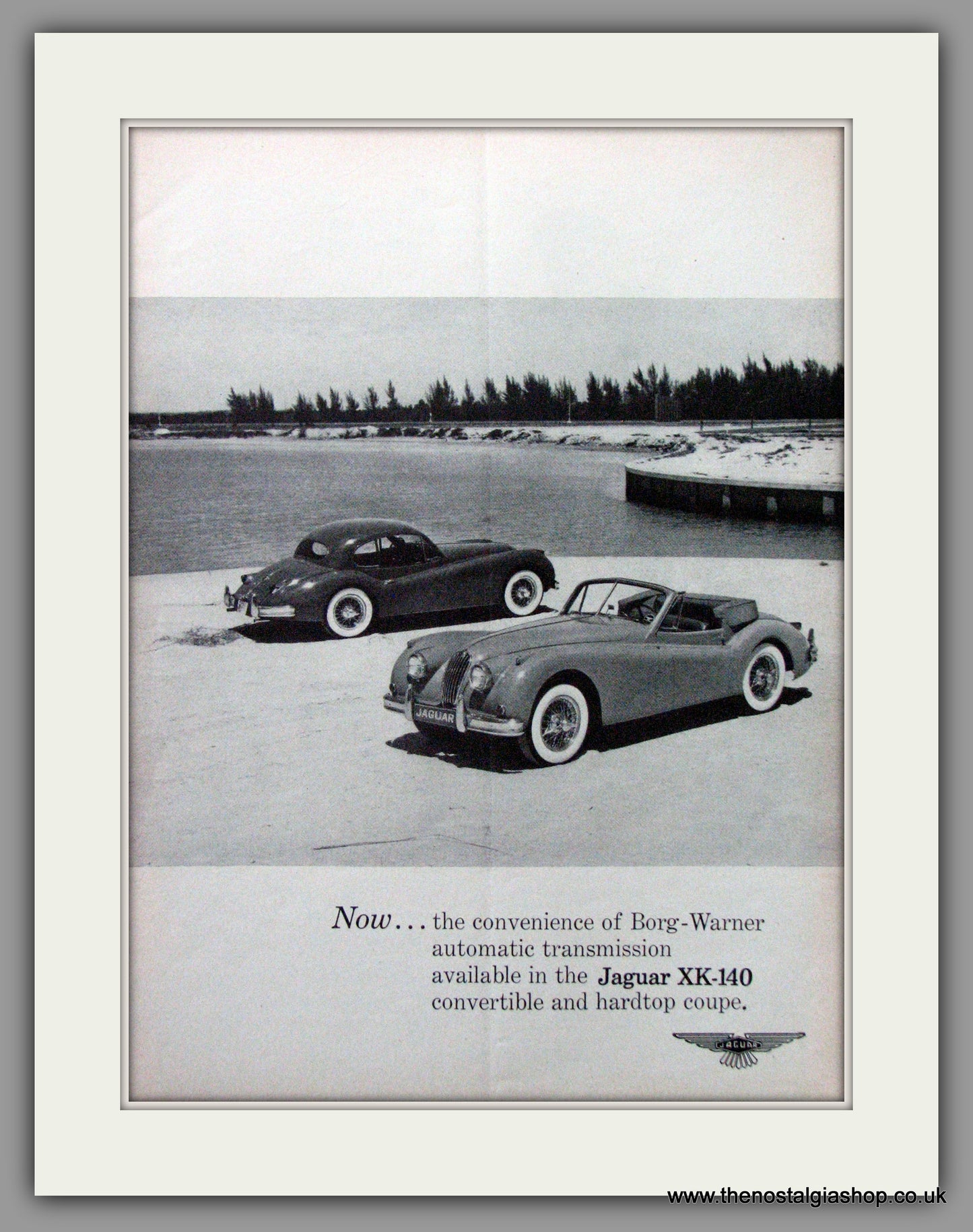 Jaguar XK-140 Coupe. 1956 Original American Advert (ref AD52054)