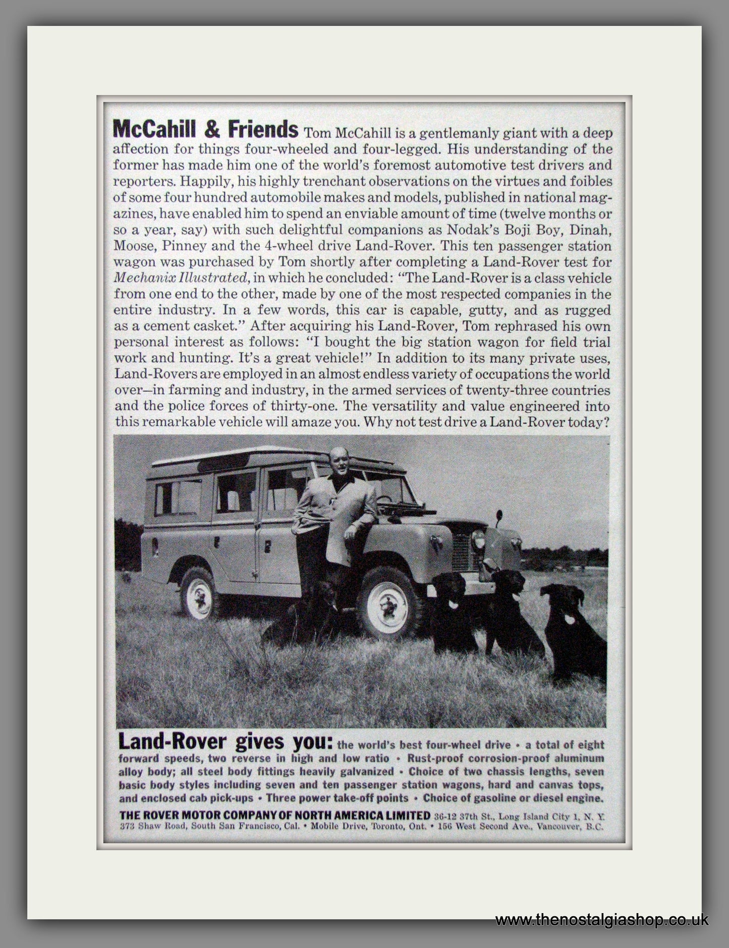 Land Rover. 1959 Original American Advert (ref AD52111)