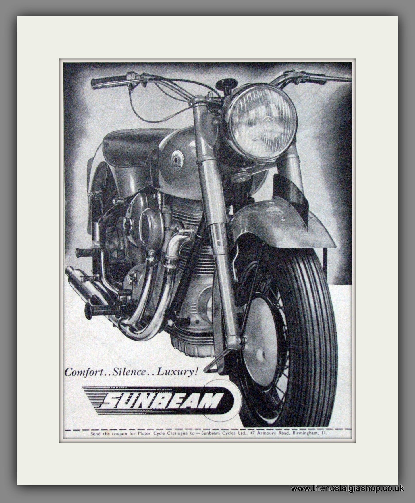 Sunbeam Motorcycles. 1953 Original Advert. (ref AD52207)