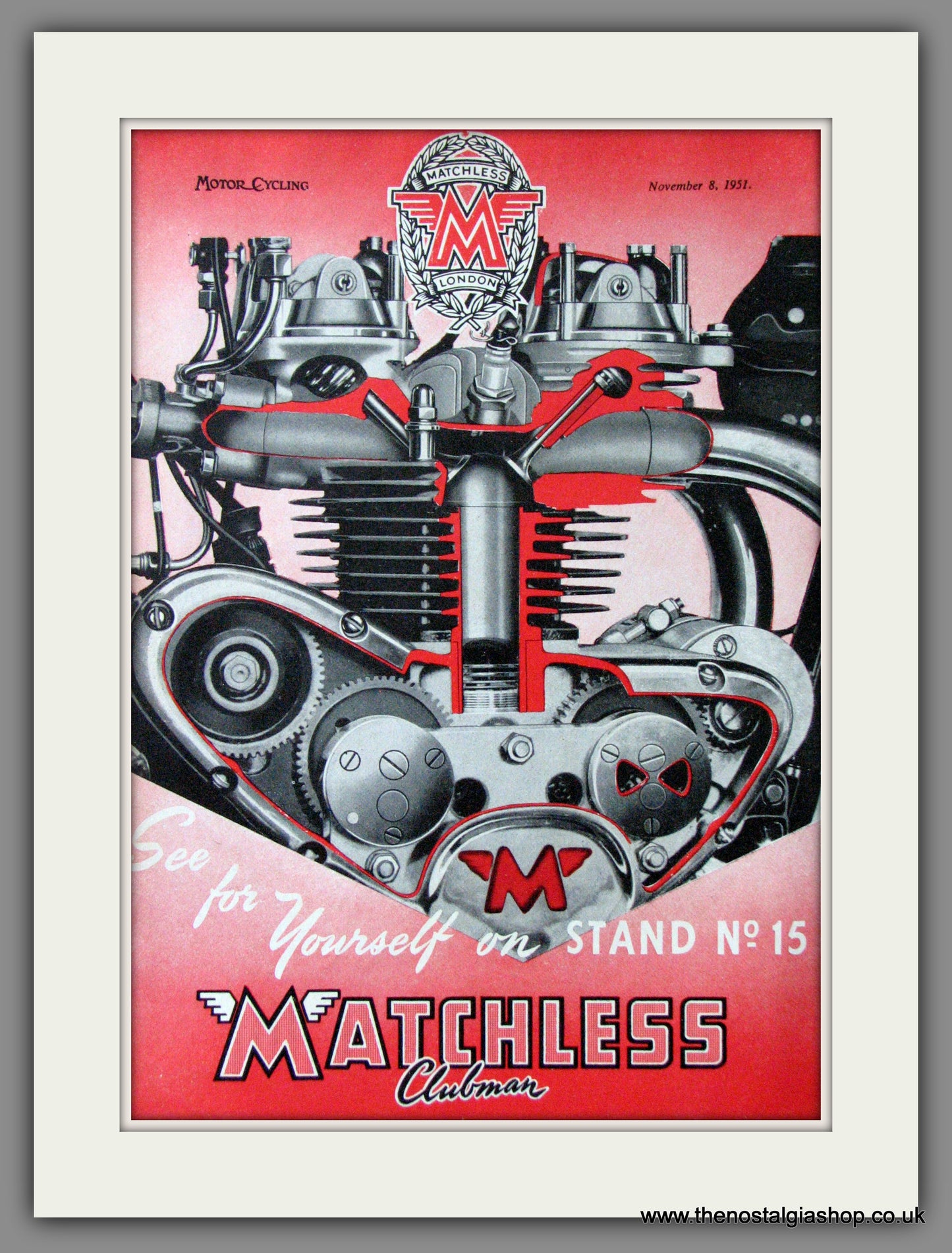 Matchless Clubman Motorcycle. 1951 Original Advert. (ref AD52240)