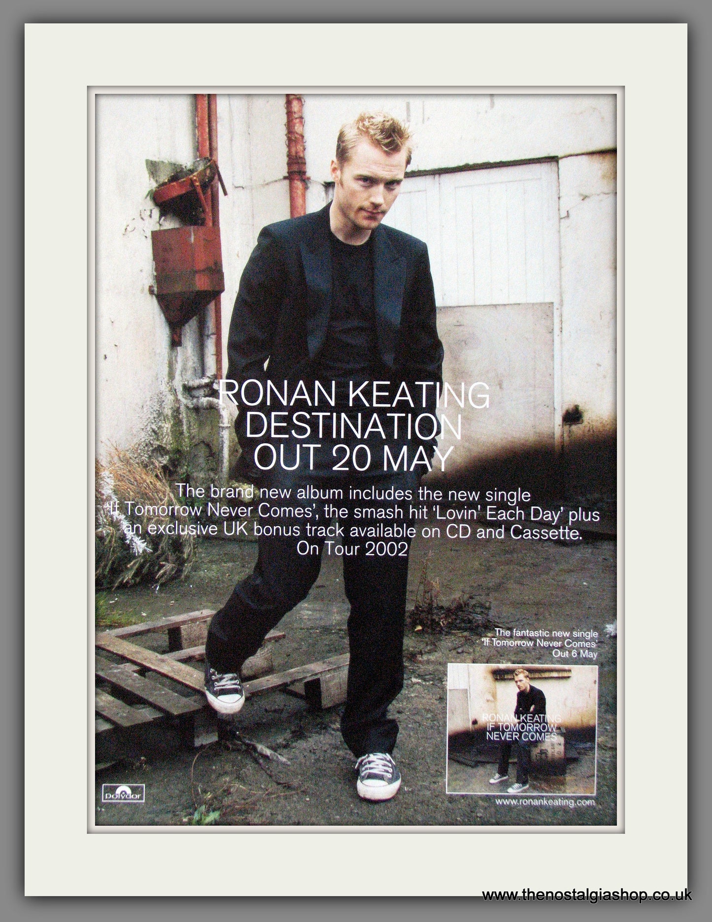 Ronan Keating. Destination. 2002 Original Advert (ref AD53775)