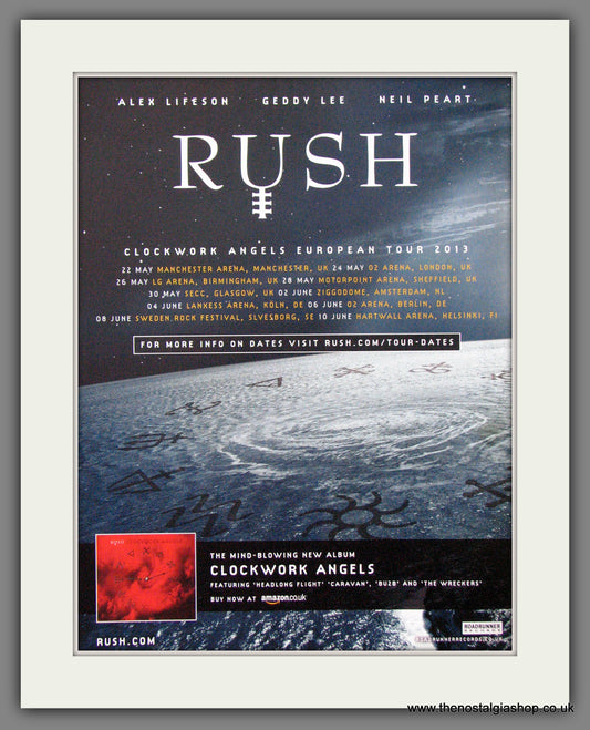 Rush. Clockwork Angels. 2012 Original Advert (ref AD54375)
