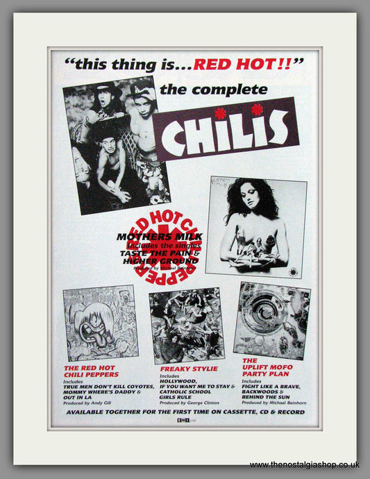 Red Hot Chili Peppers. Mother's Milk. 1990 Original Advert (ref AD54388)
