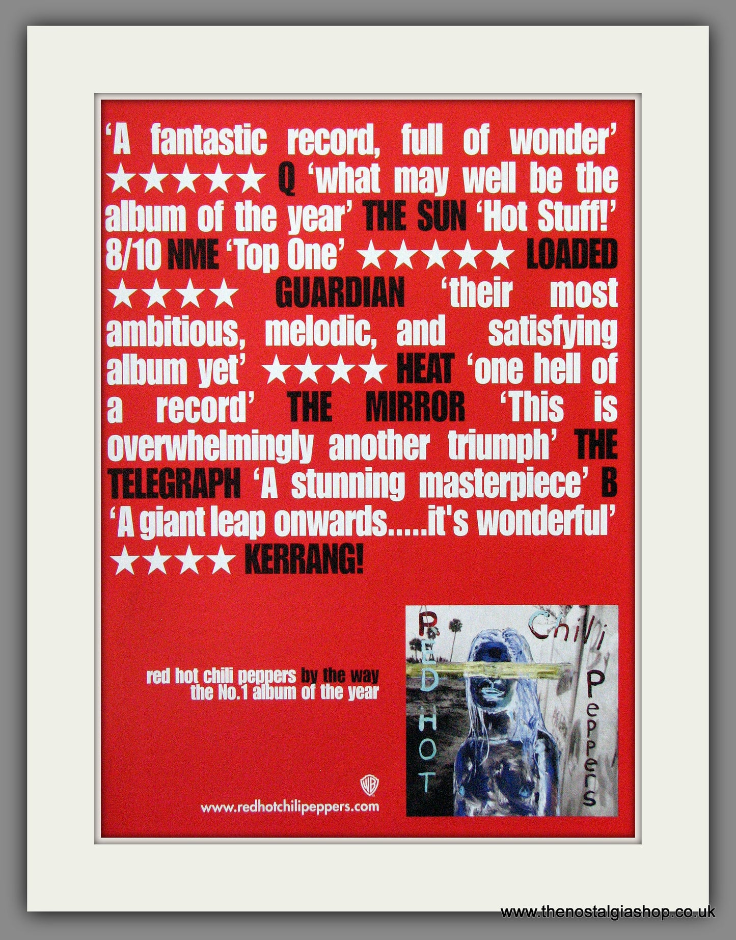 Red Hot Chili Peppers. Red Hot. 2003 Original Advert (ref AD54408)