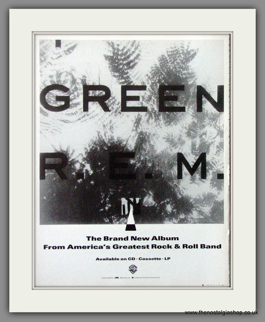 R.E.M. Green. 1988 Original Advert (ref AD54429)