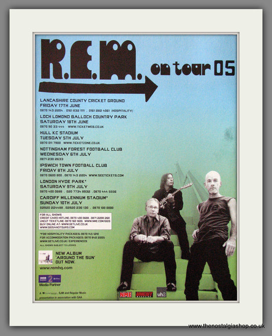 R.E.M. On Tour. 2005 Original Advert (ref AD54431)