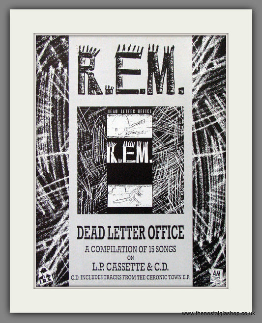R.E.M. Dead Letter Office. 1987 Original Advert (ref AD54433)