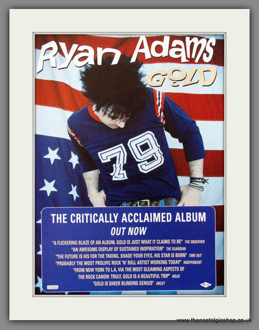 Ryan Adams, Gold. 2001 Original Advert (ref AD54451)