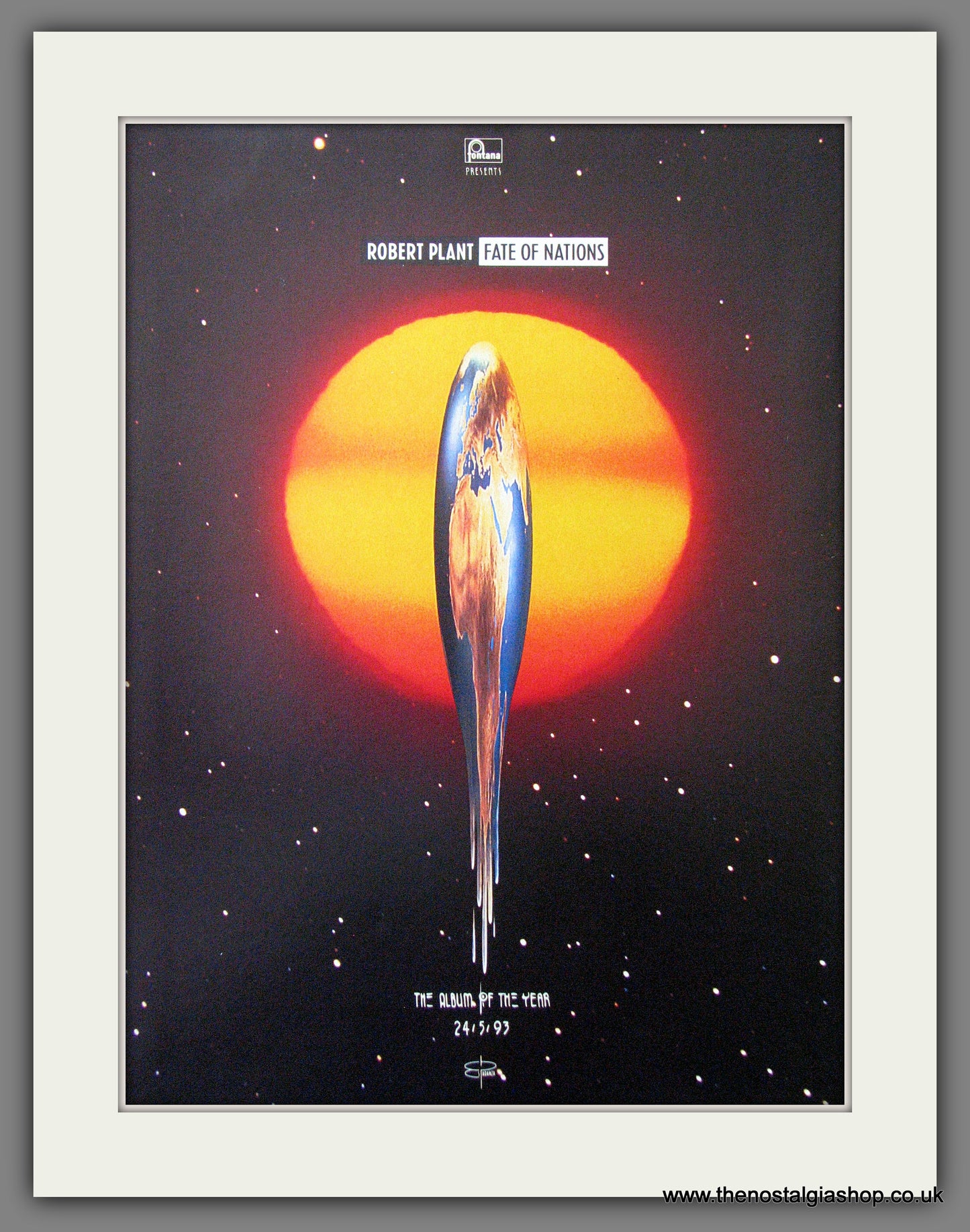 Robert Plant, Fate Of Nations. 1993 Original Advert (ref AD54490)