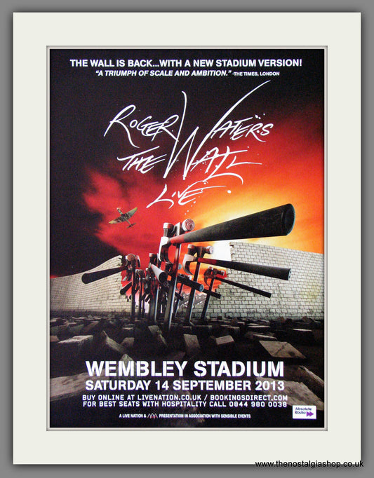 Roger Waters, The Wall Live. 2012 Original Advert (ref AD54552)