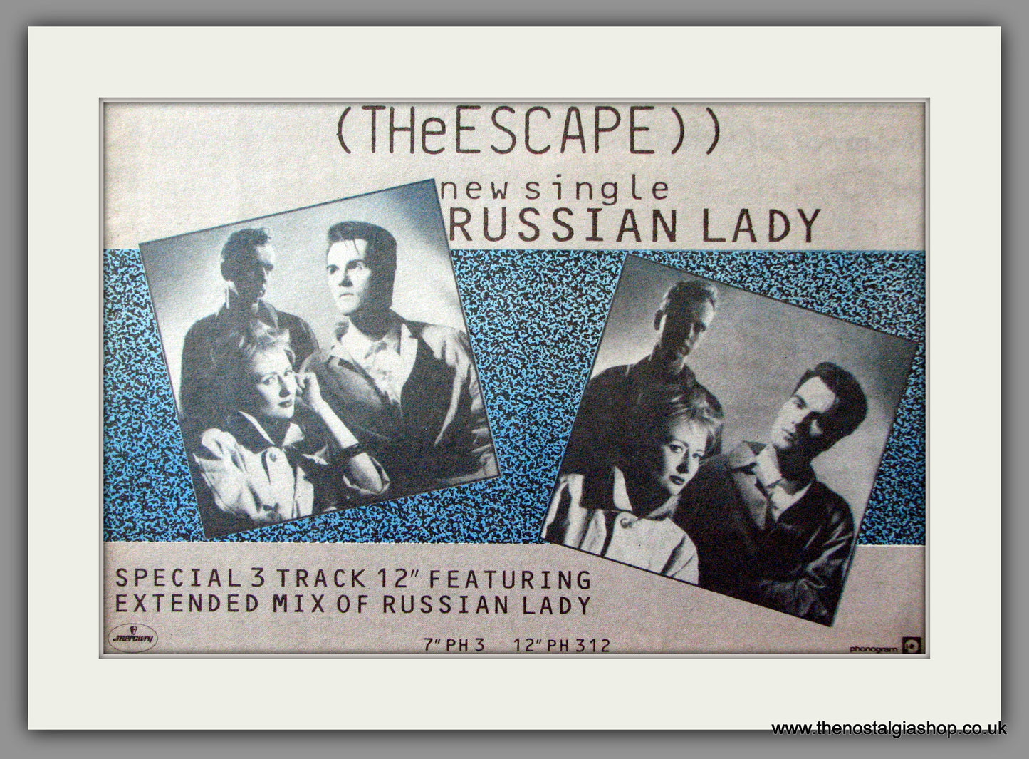 The Escape, Russian Lady. Original Advert 1984 (ref AD53462)