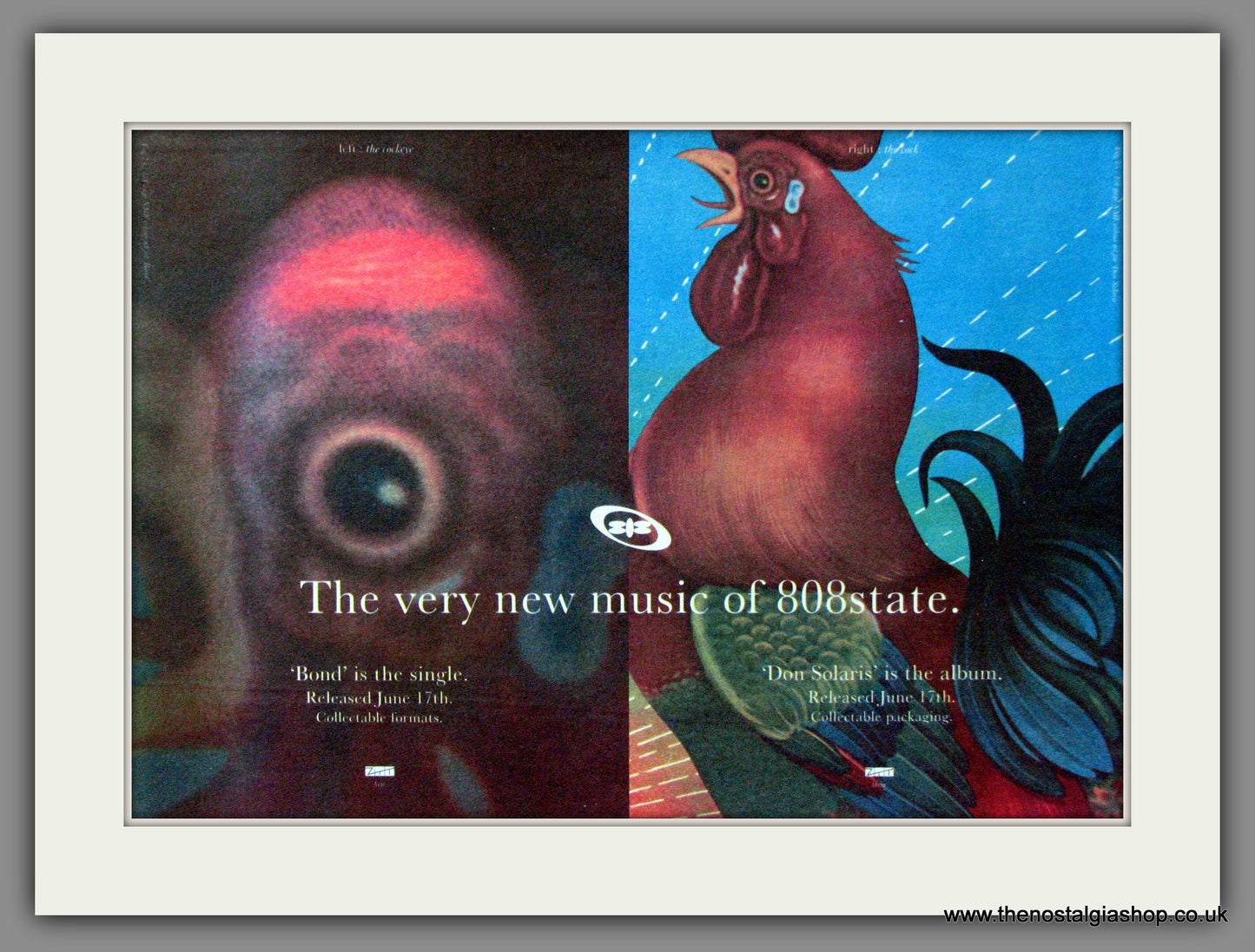 808 State, Bond/Don Solaris. Original Advert 1996 (ref AD53472)