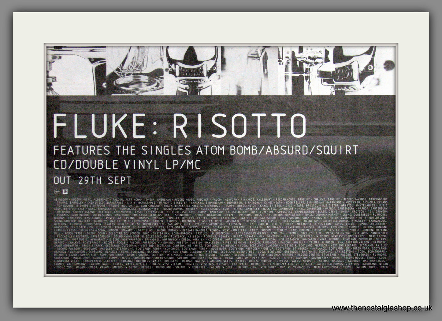 Fluke. Risotto. Original Advert 1997 (ref AD53092)
