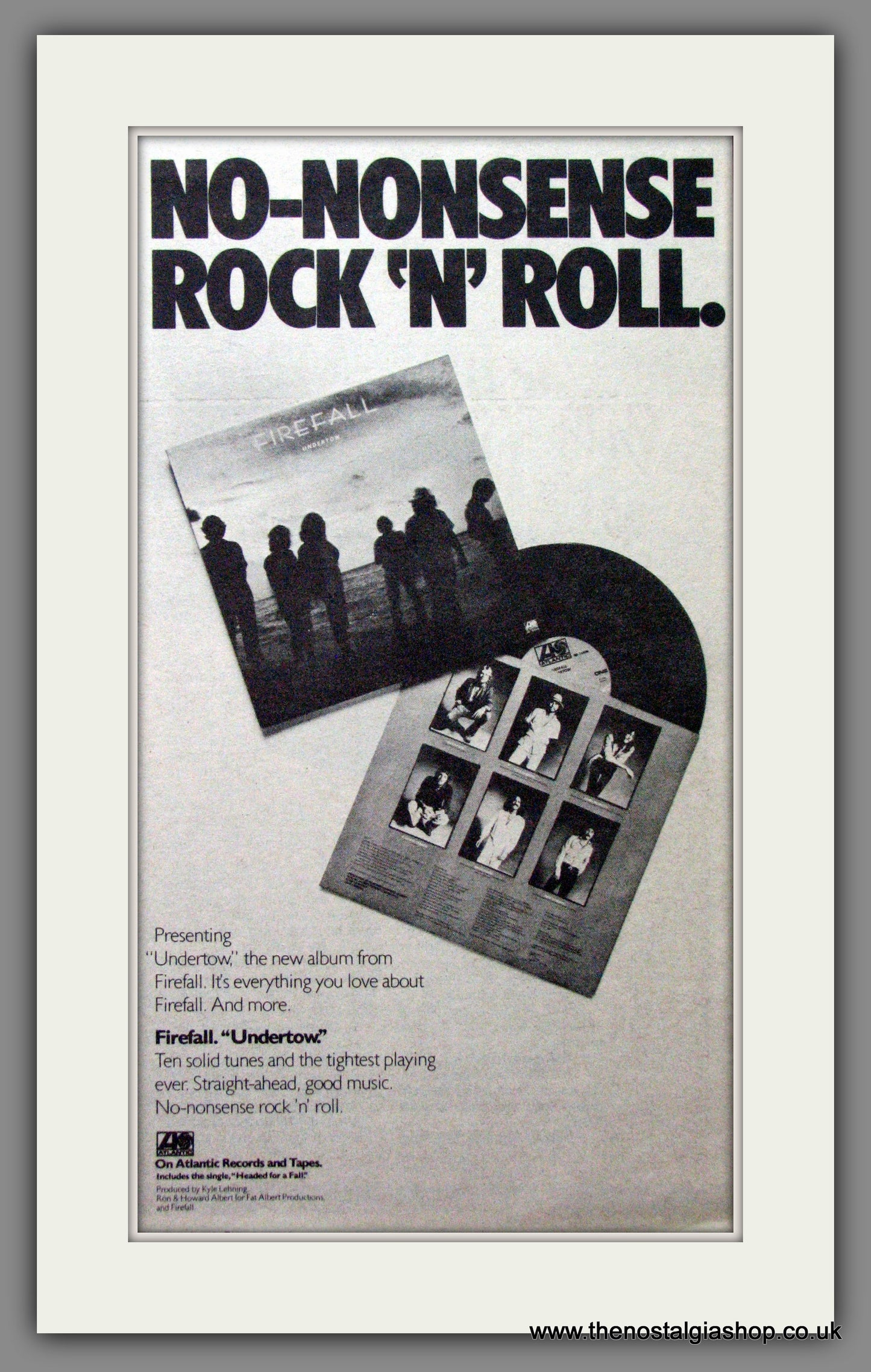 Firefall, Undertow. 1980 Original Advert (ref AD53504)