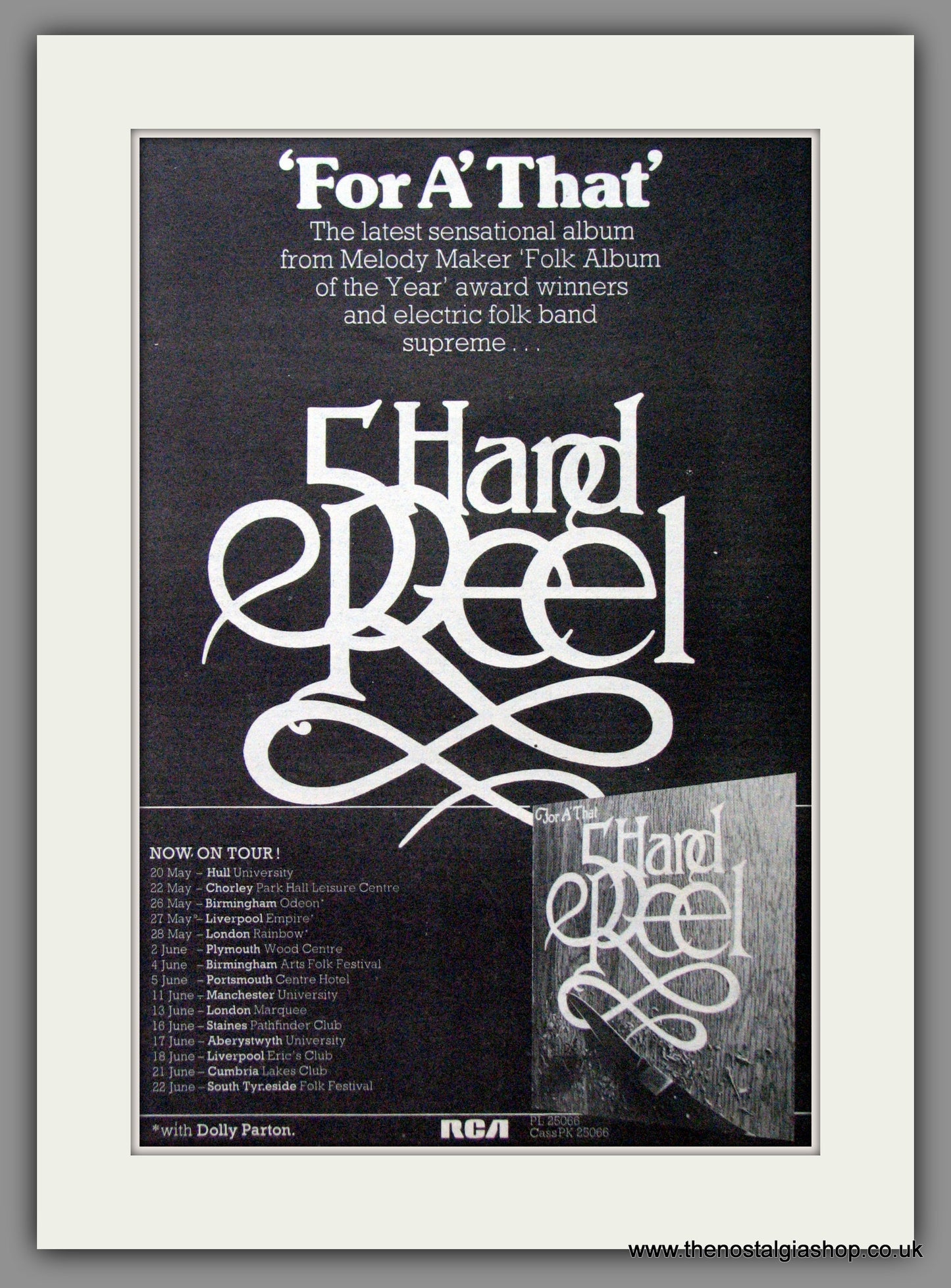 5 Hand Reel, For A' That. 1977 Original Advert (ref AD53588)