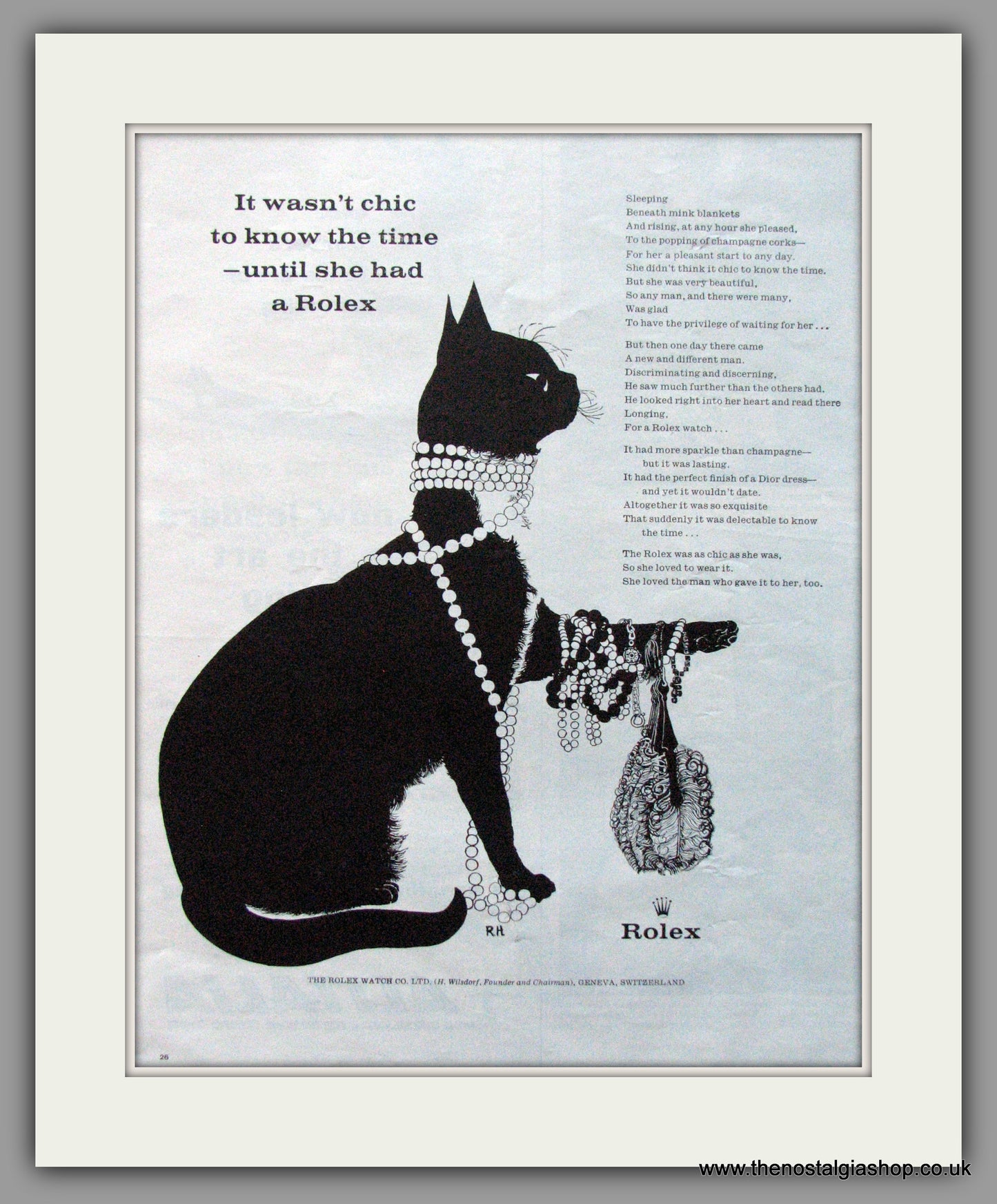 Rolex Watch Company. Original Advert 1960 (ref AD11403)