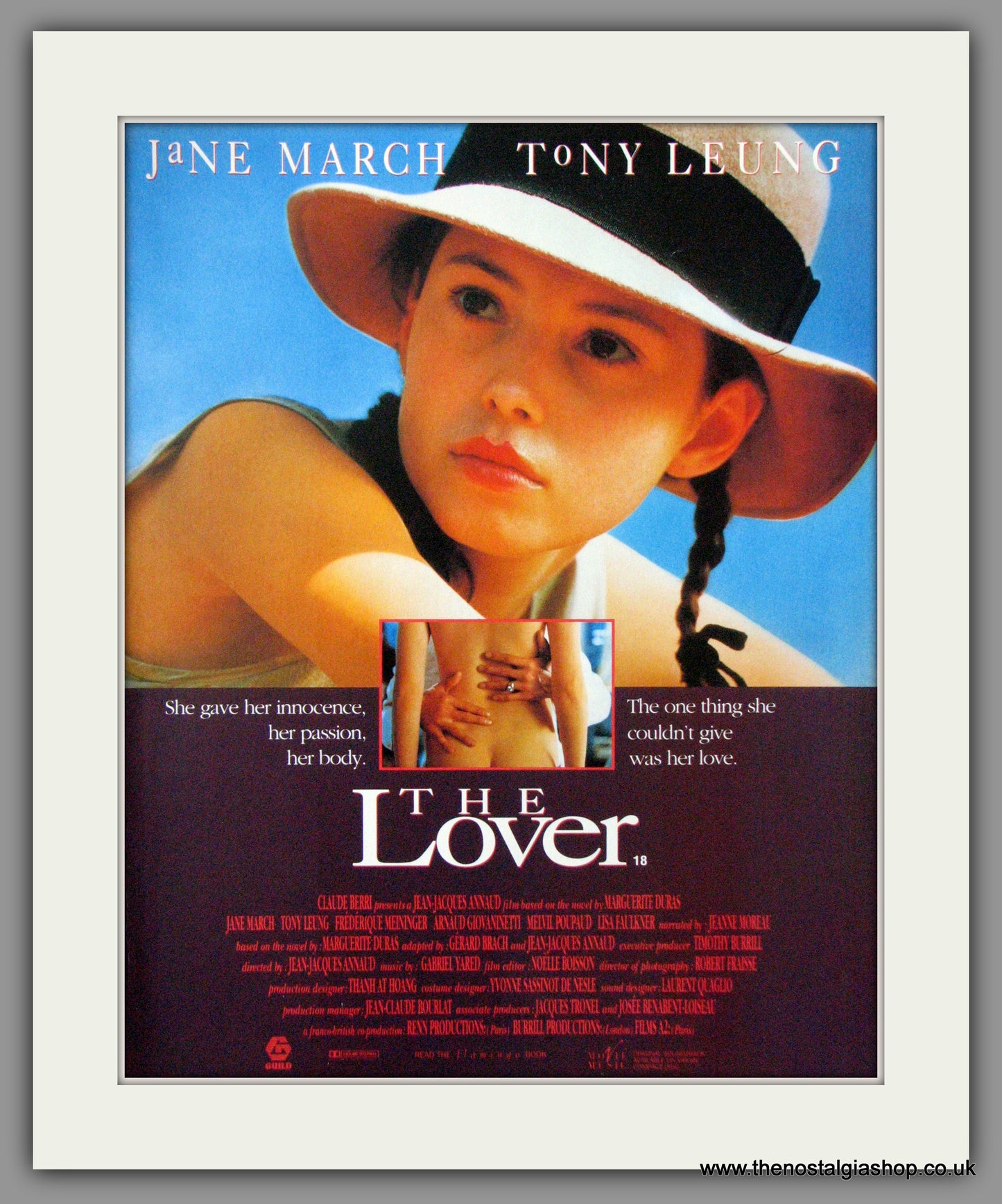 The Lover, Jane March. 1992 Original Advert (ref AD53592)