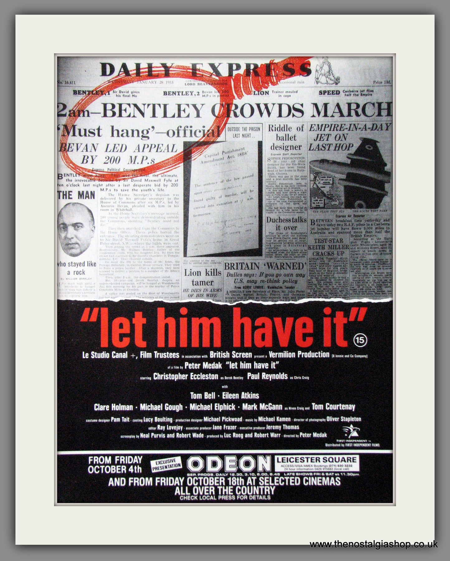 Let Him Have It. Original Advert 1991 (ref AD53604)