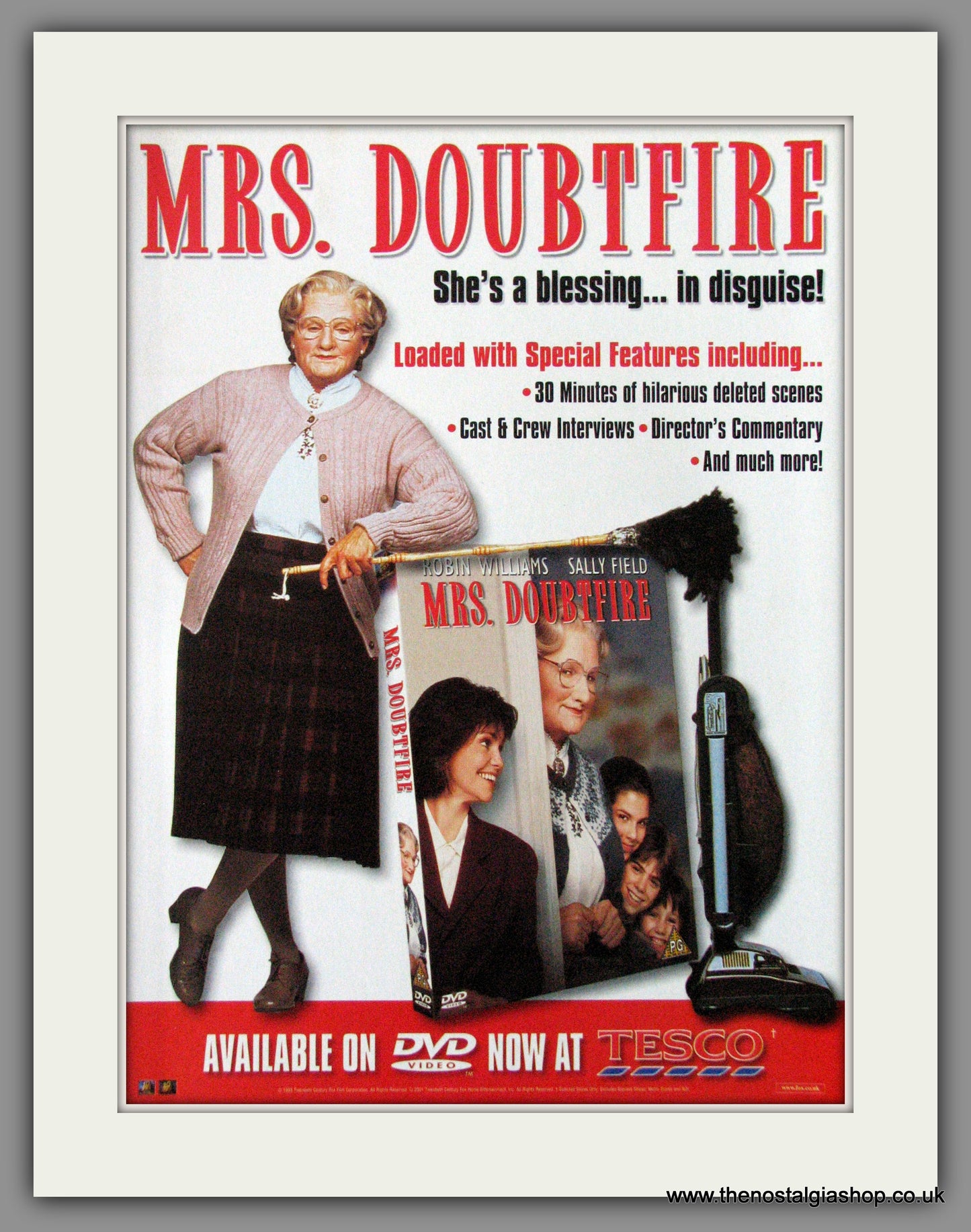 Mrs. Doubfire. 2001 Original Advert (ref AD53660)