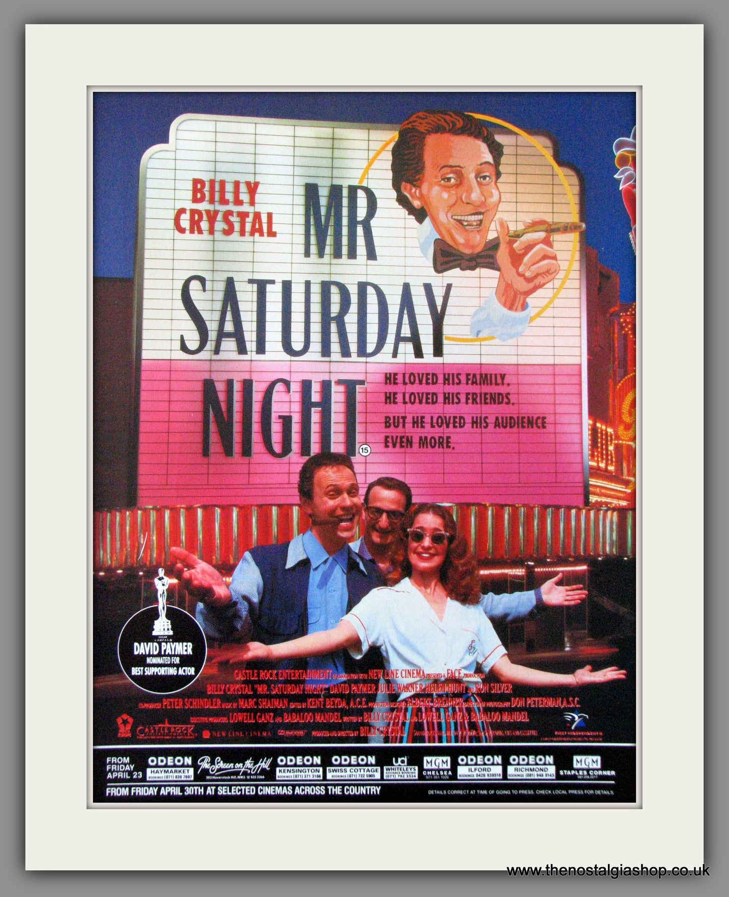 Mr Saturday Night. 1993 Original Advert (ref AD53665)