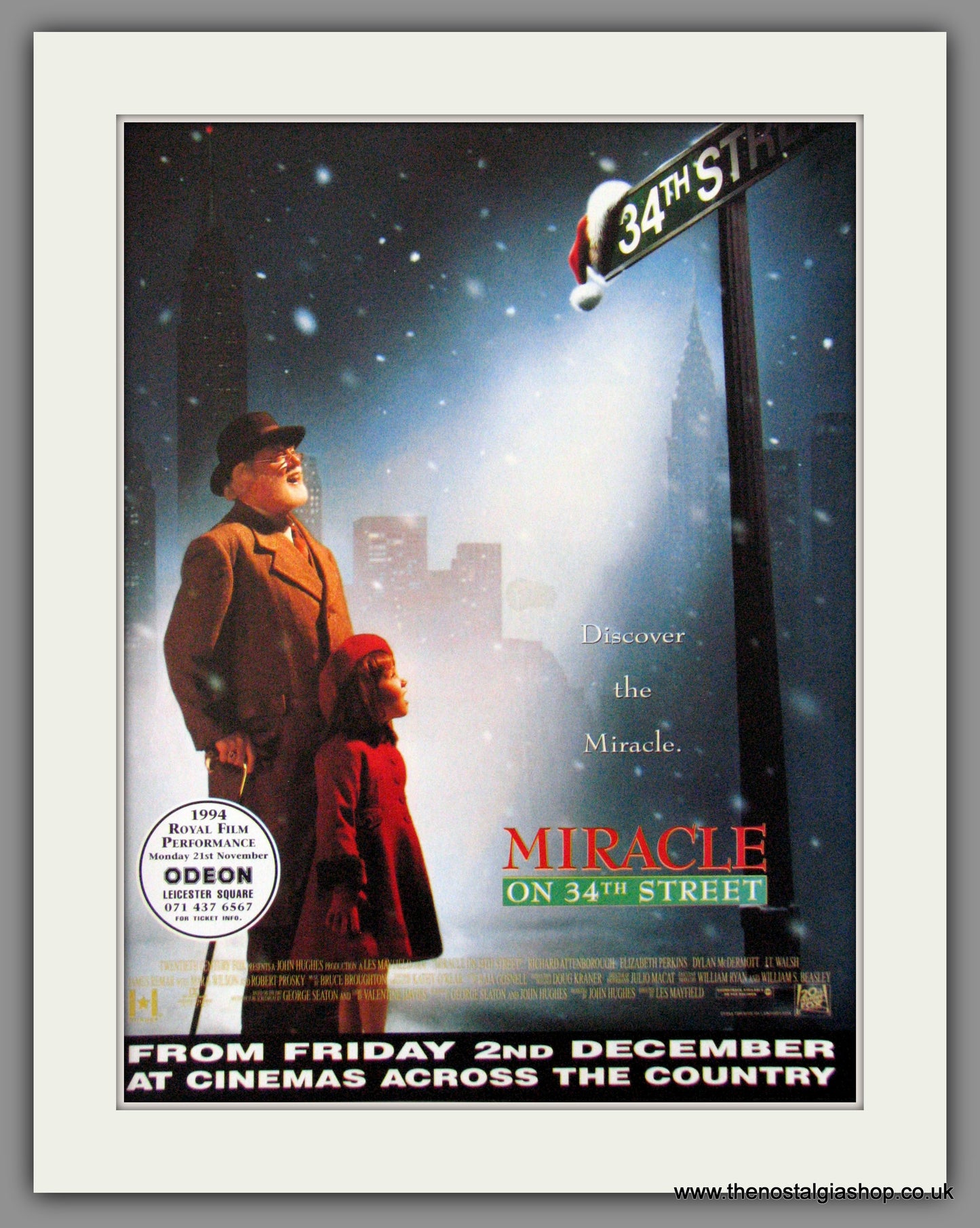 Miracle On 34th Street. 1994 Original Advert (ref AD53671)