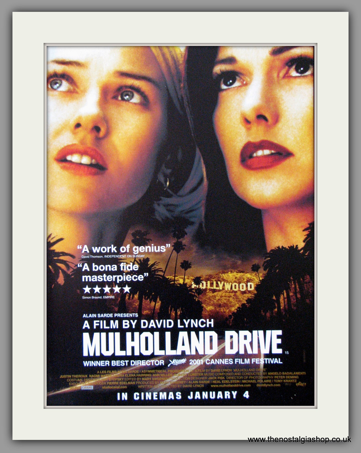 Mulholland Drive. 2001 Original Advert (ref AD53677)
