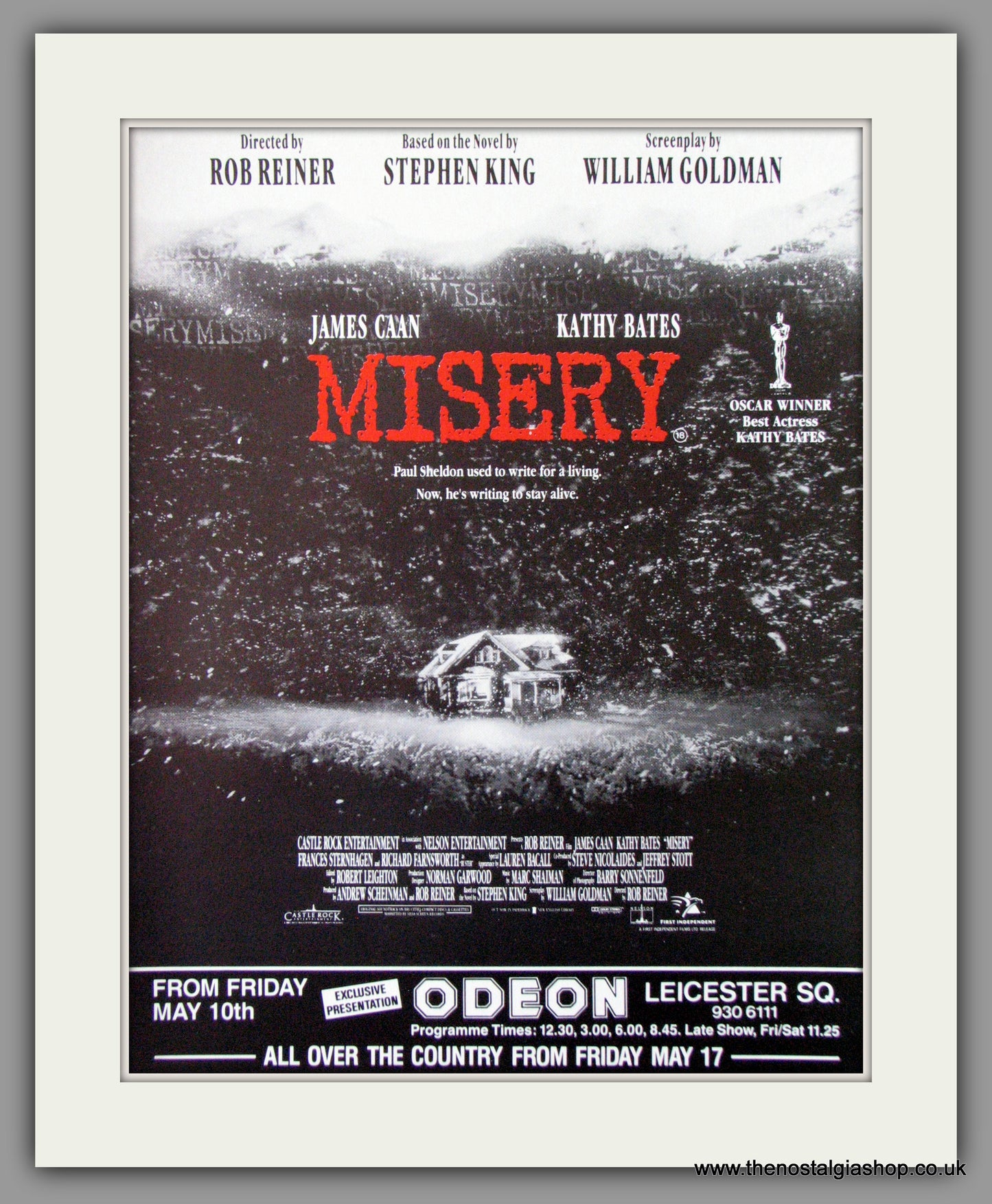 Misery. 1991 Original Advert (ref AD53719)