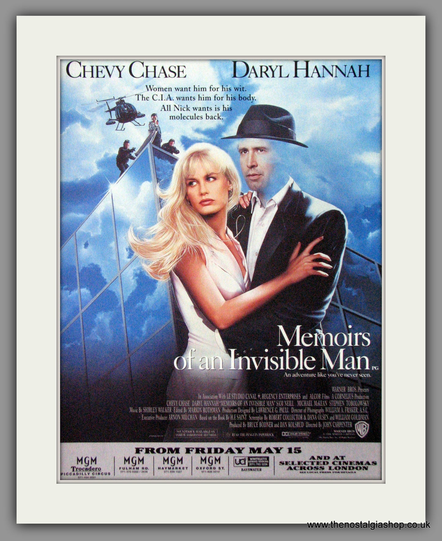 Memoirs Of An Invisible Man. 1992 Original Advert (ref AD53724)