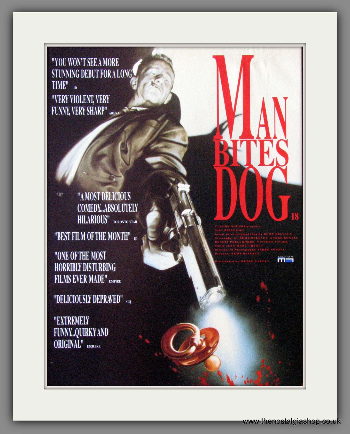Man Bites Dog. Original Advert 1993 (ref AD53735)