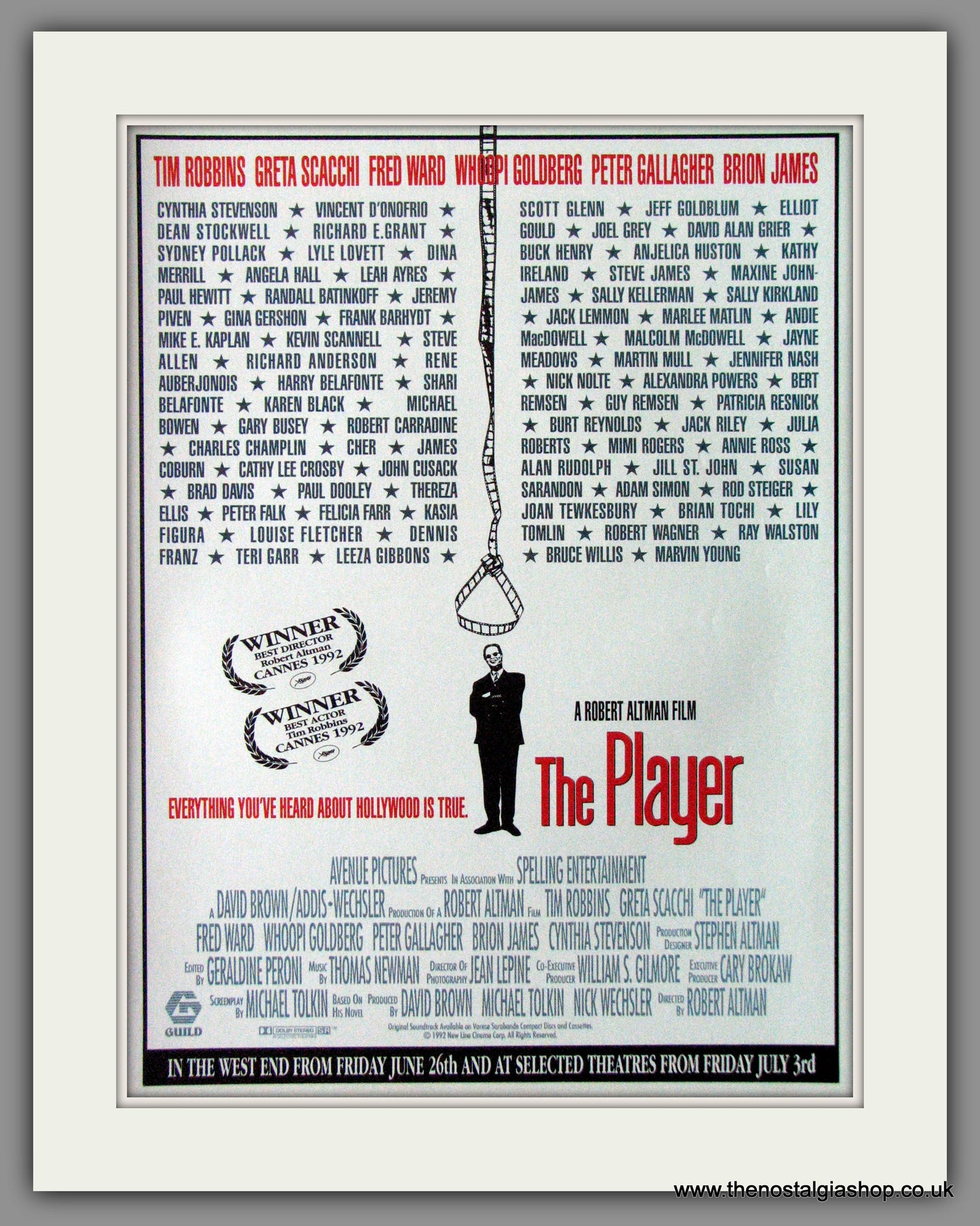 The Player. 1992 Original Advert (ref AD53934)