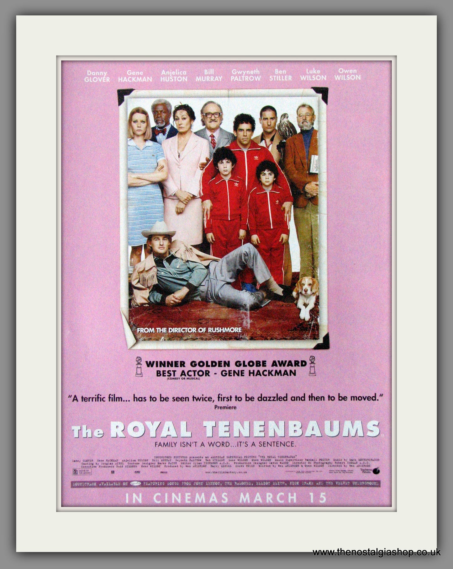 The Royal Tenenbaums. 2002 Original Advert (ref AD54015)