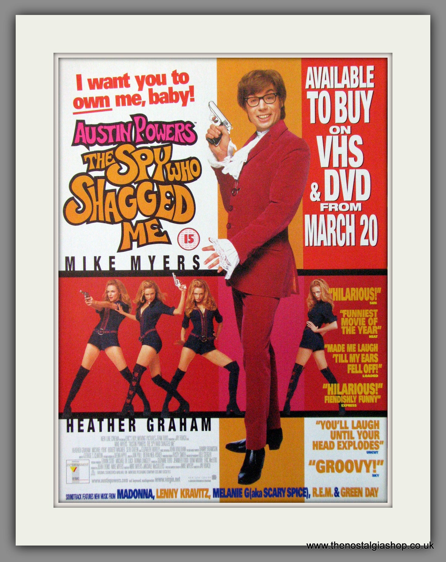 The Spy Who Shagged Me. 2000 Original Advert (ref AD54149)
