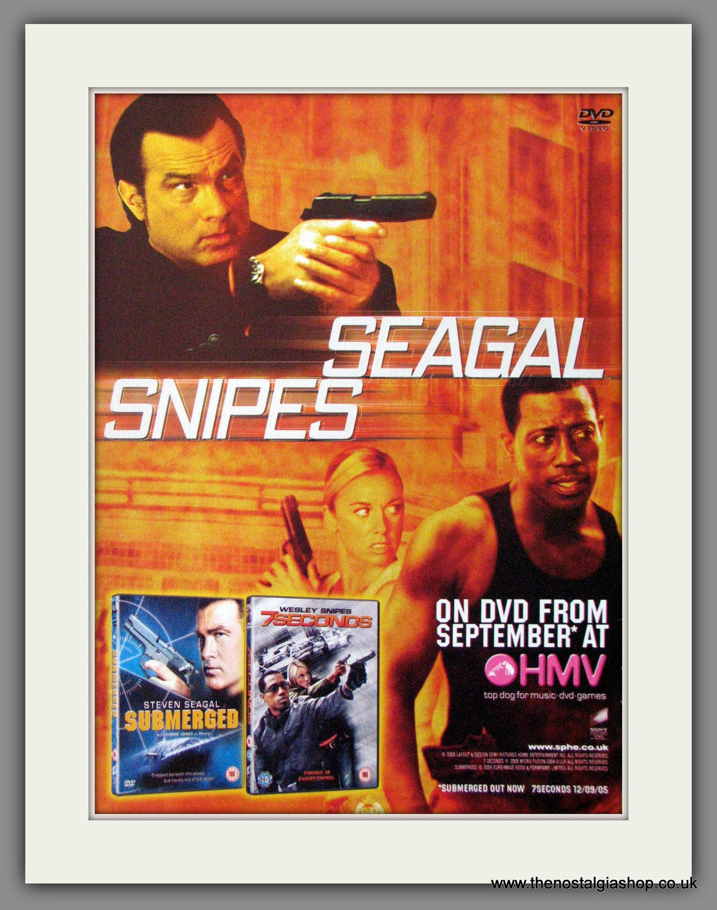 Submerged & 7 Seconds. 2005 Original Advert (ref AD54263)