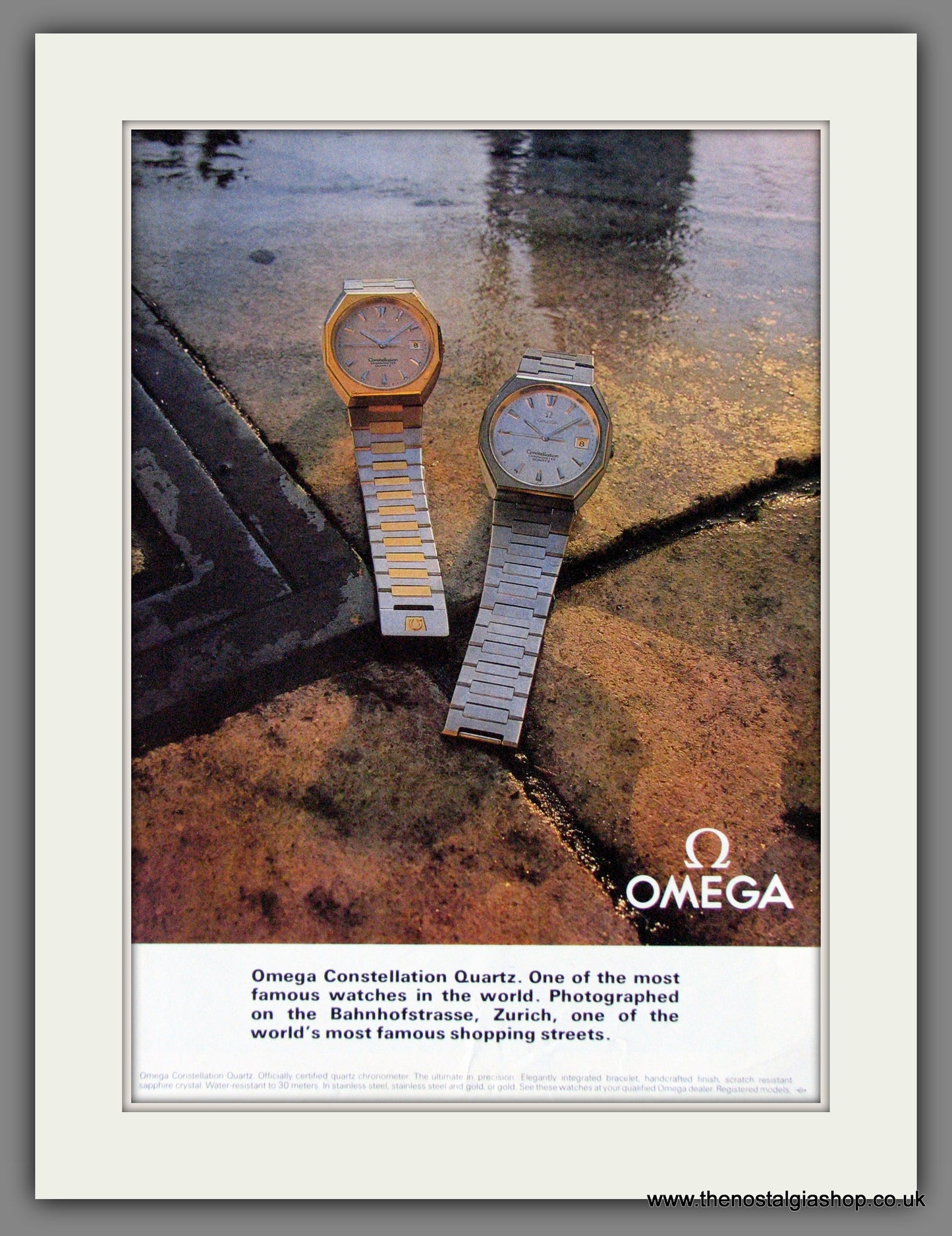 Omega Constellation Quartz Watch. Original Advert 1979 (ref AD53388)