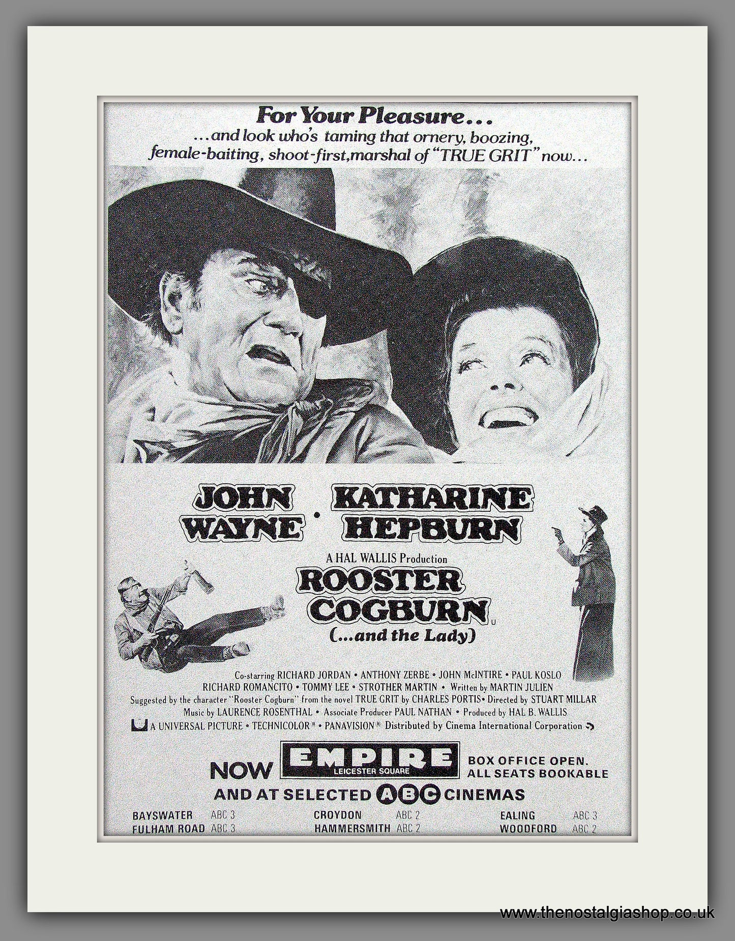 Rooster Cogburn. Original Advert 1976 (ref AD53492)