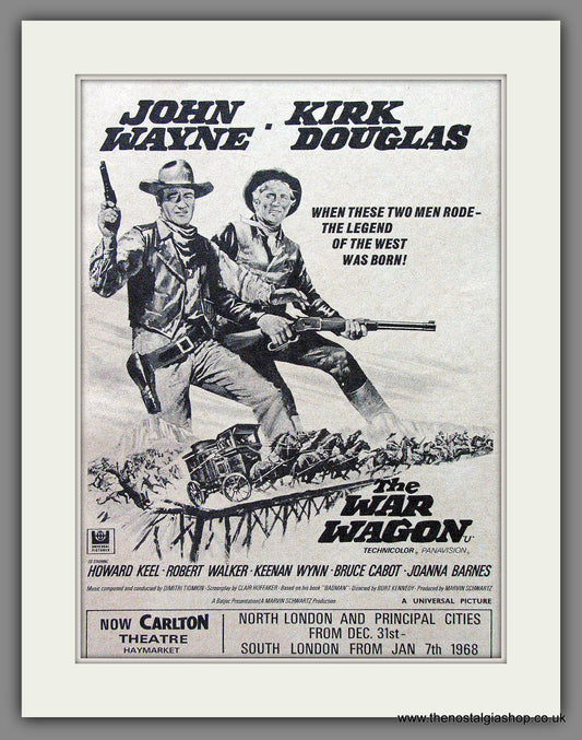 War Wagon (The). John Wayne. Original Advert 1968 (ref AD53533)