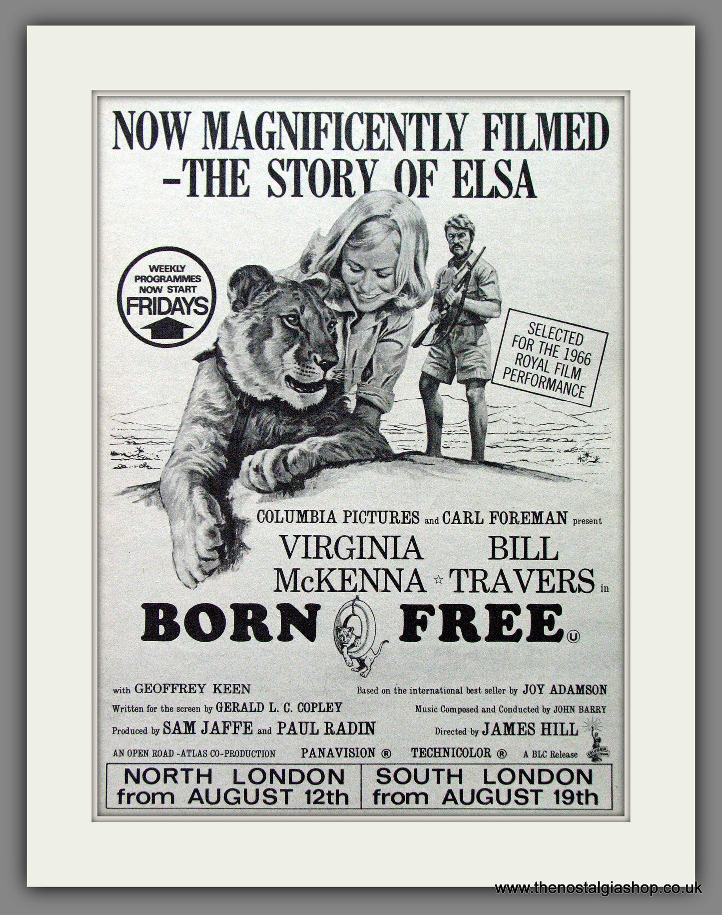 Born Free. Original Advert 1966 (ref AD53653)