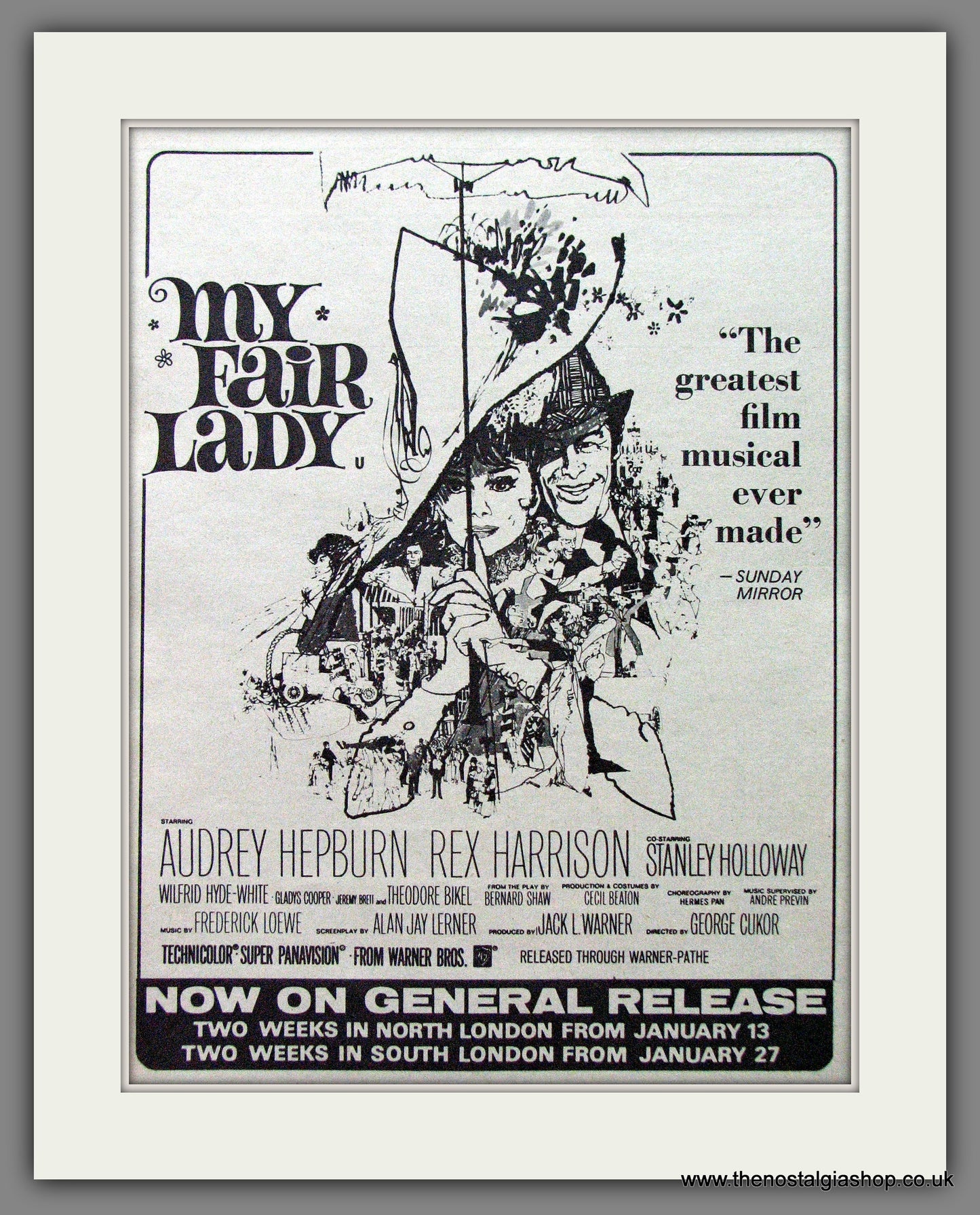 My Fair Lady. Audrey Hepburn. 1964 Original Advert (ref AD53682)