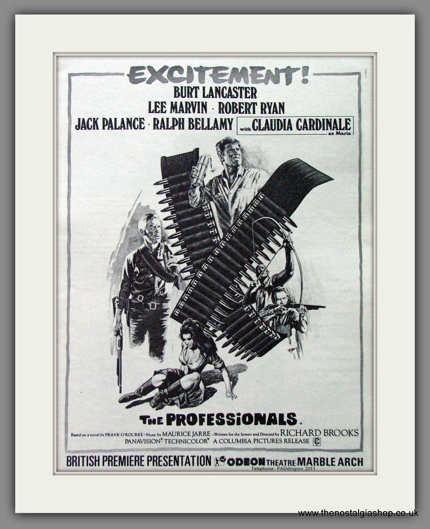 The Professionals. Burt Lancaster. 1967 Original Advert (ref AD53685)