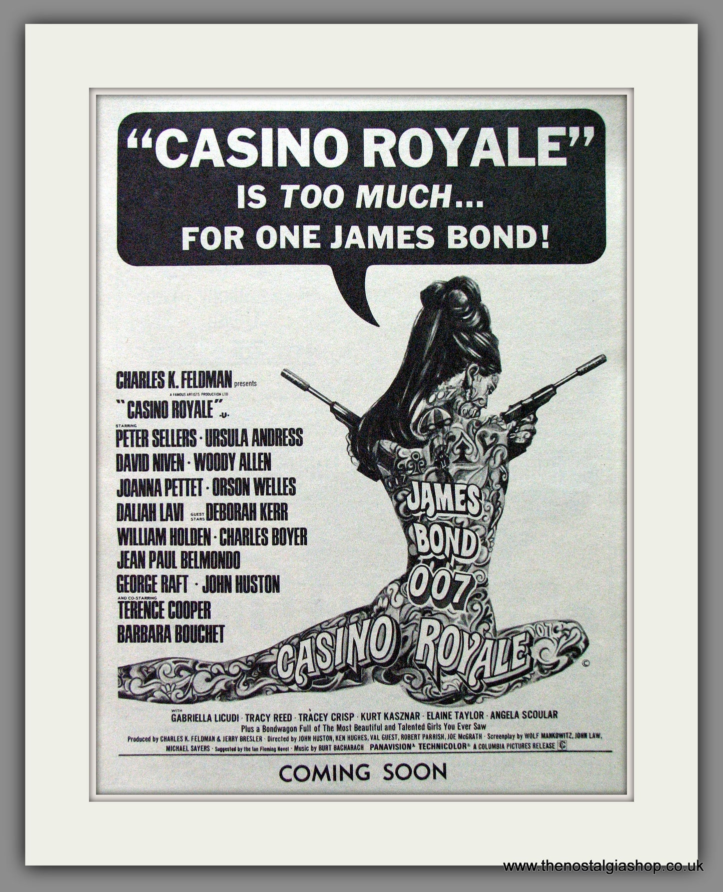 Casino Royal. James Bond. Peter Sellers, David Niven. 1967 Original Advert (ref AD53687)