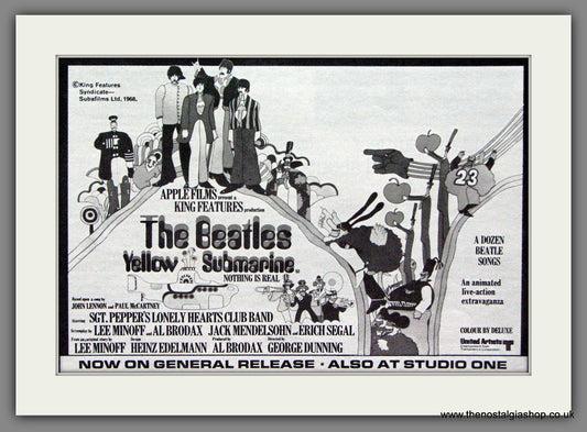 Yellow Submarine. The Beatles. 1968 Original Advert (ref AD53701)