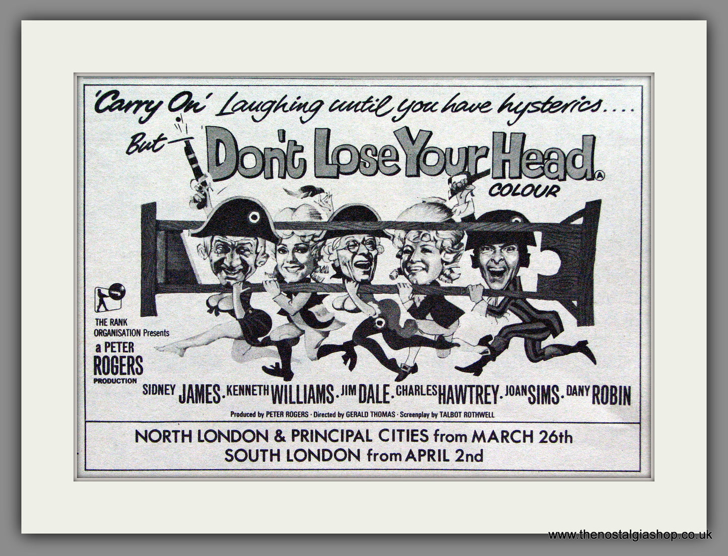 Carry On Don't Lose Your Head. 1967 Original Advert (ref AD53705)