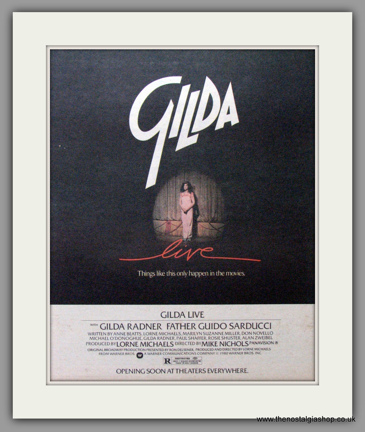 Gilda Live. Original Advert 1980 (ref AD11469)
