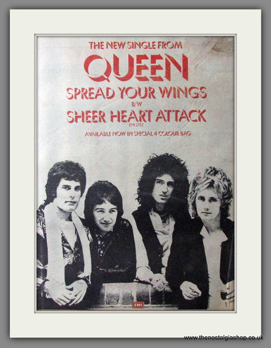 Queen. Spread Your Wings. Original Advert 1978 (ref AD11454)