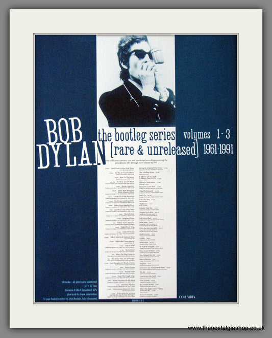 Bob Dylan, The Bootleg Series 1961-1991 Original Advert (ref AD54129)