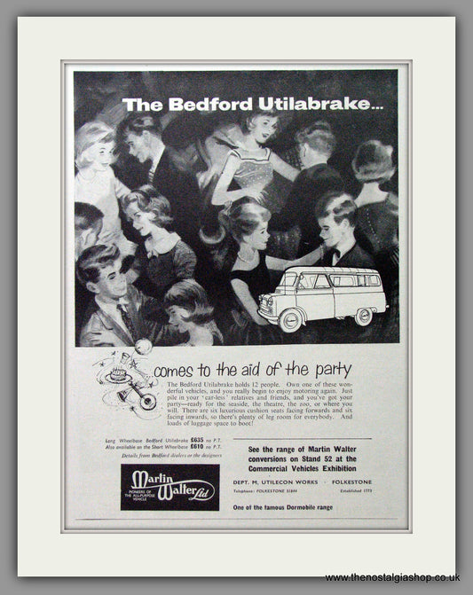 Bedford Utilabrake. 1960 Original Advert (ref AD54006)